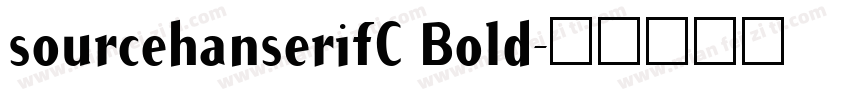 sourcehanserifC Bold字体转换